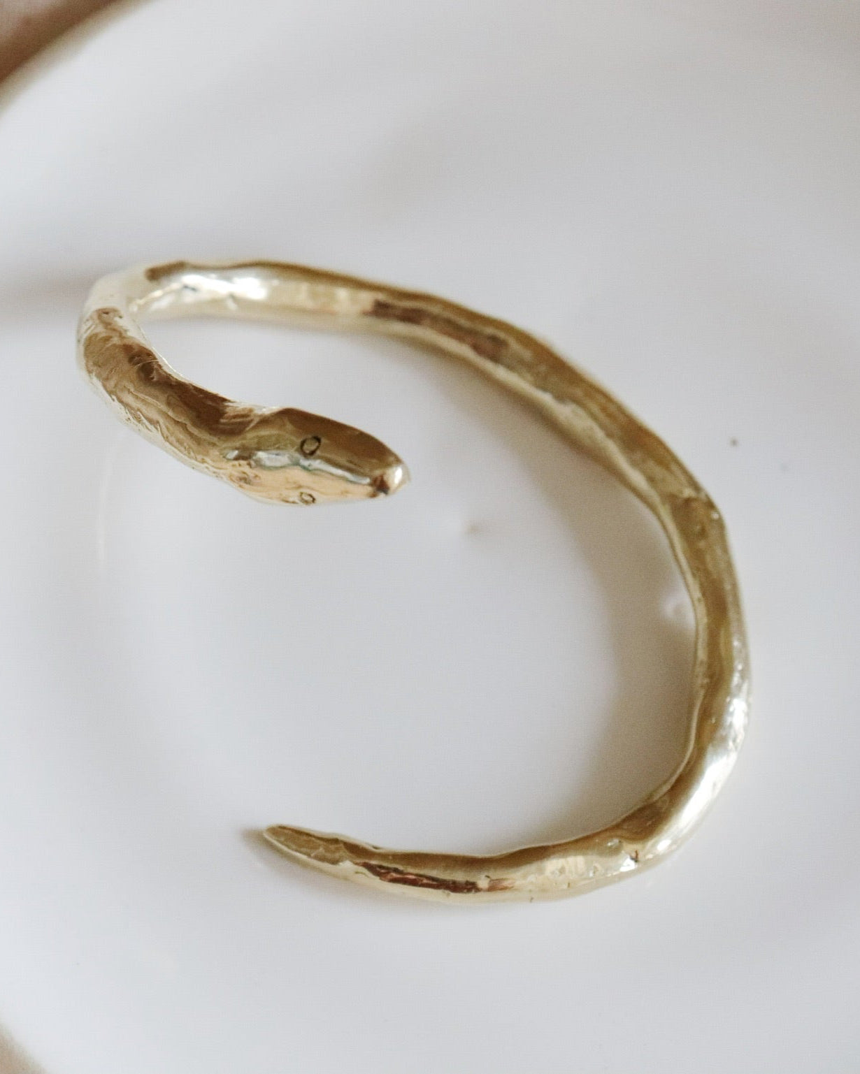 Golden Snake Twist Cuff