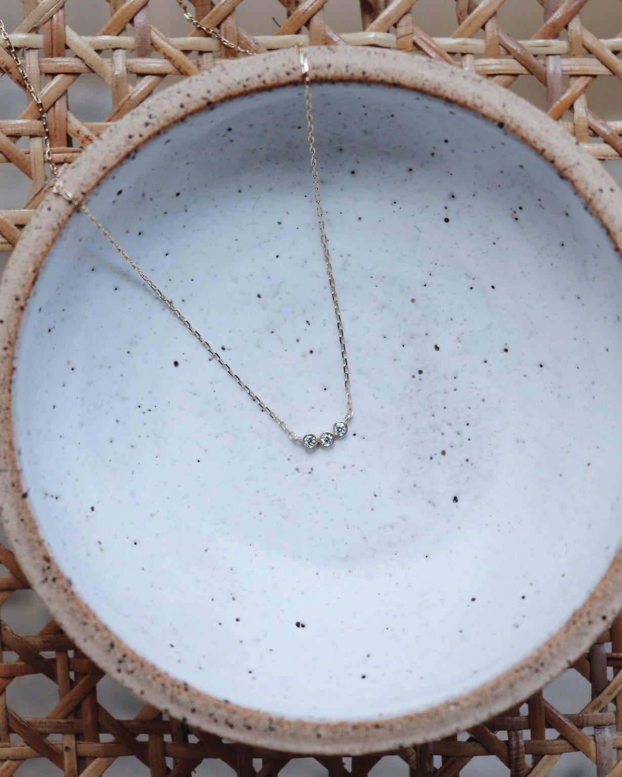 Diamond Trio Pendant Necklace