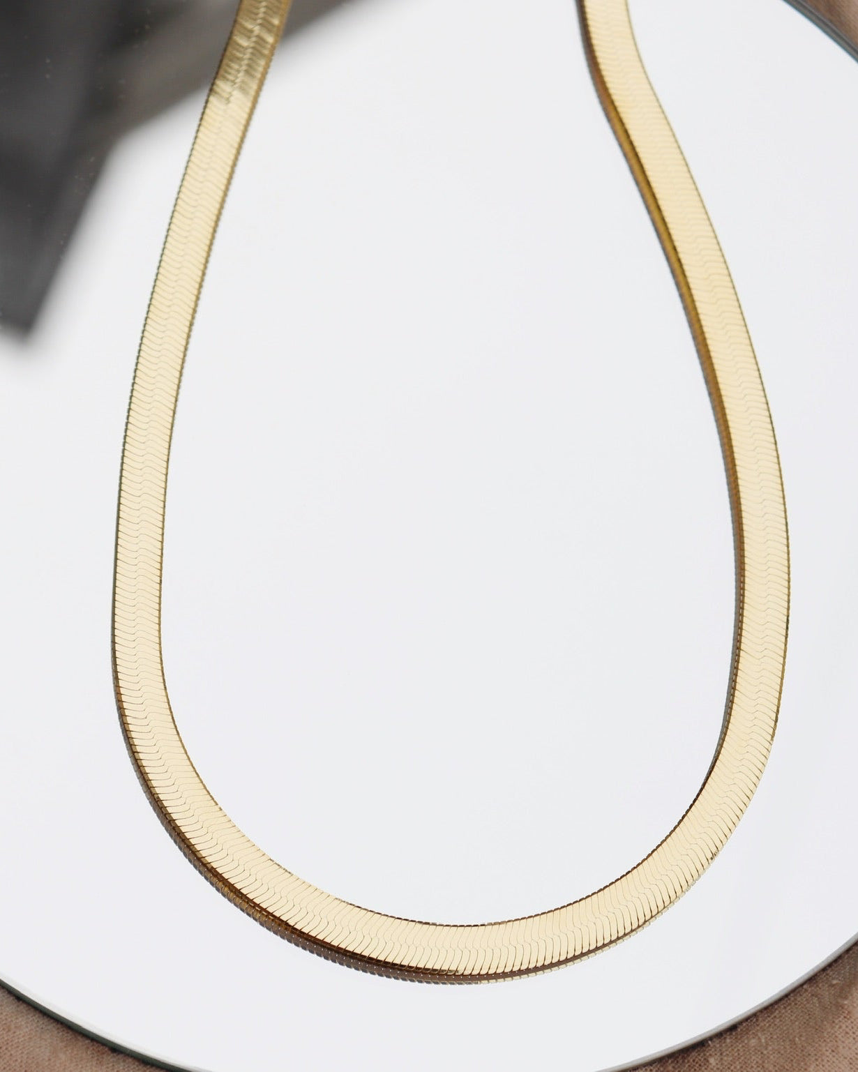 Bold  Herringbone Chain Necklace