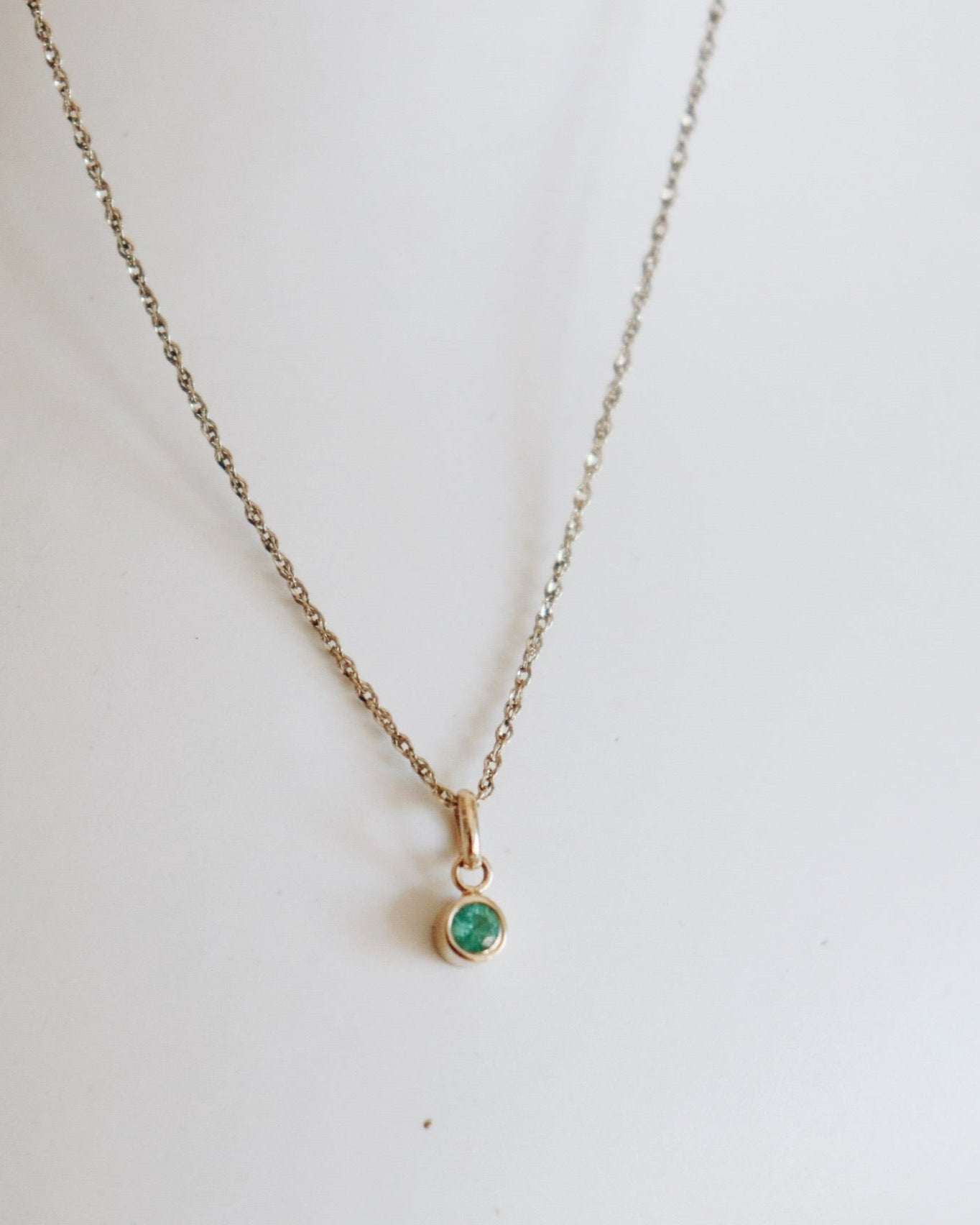 Bezel Birthstone Pendant