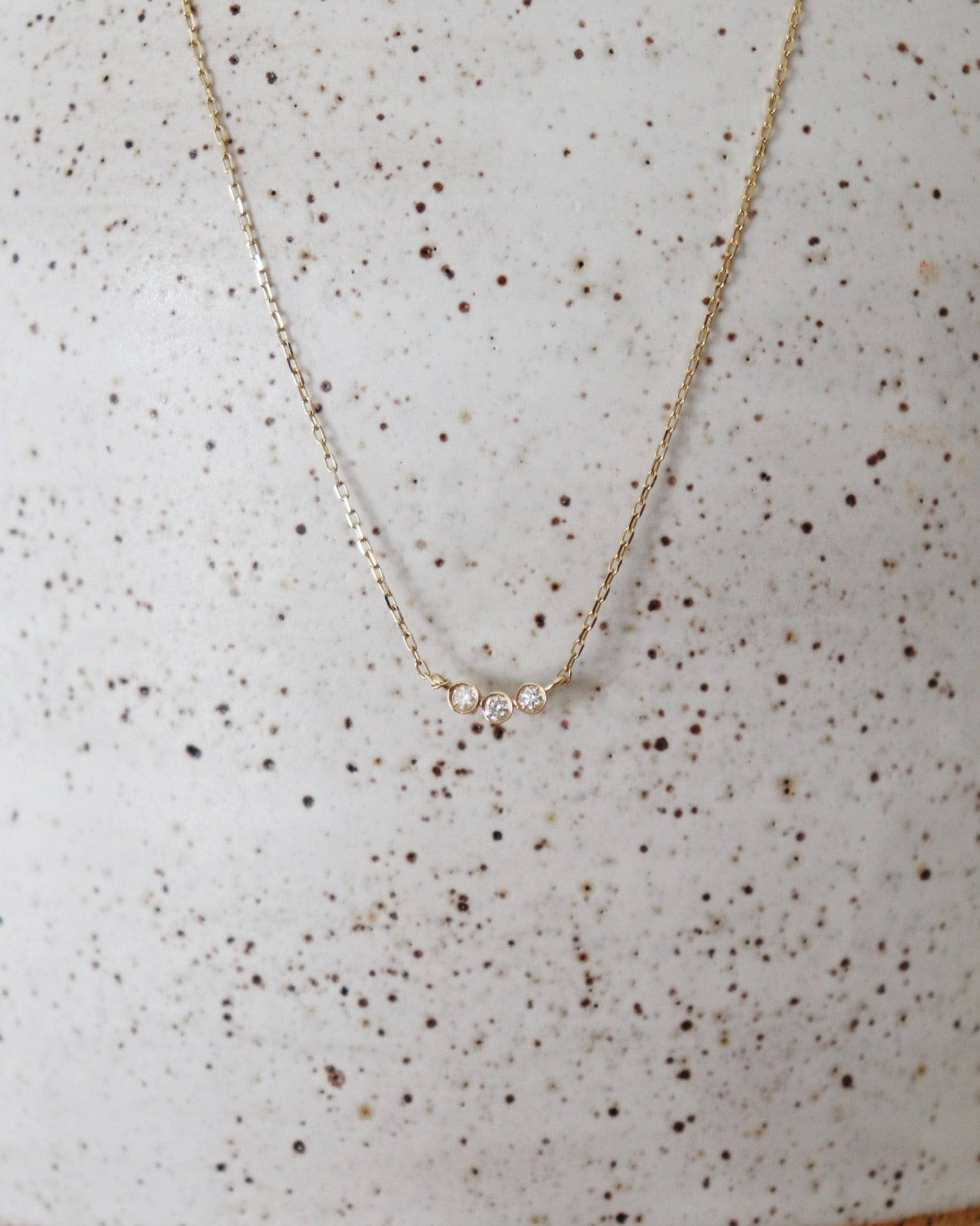Diamond Trio Pendant Necklace