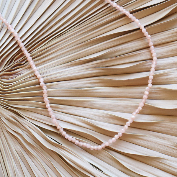 Pink Rhodochrosite Beaded Necklace