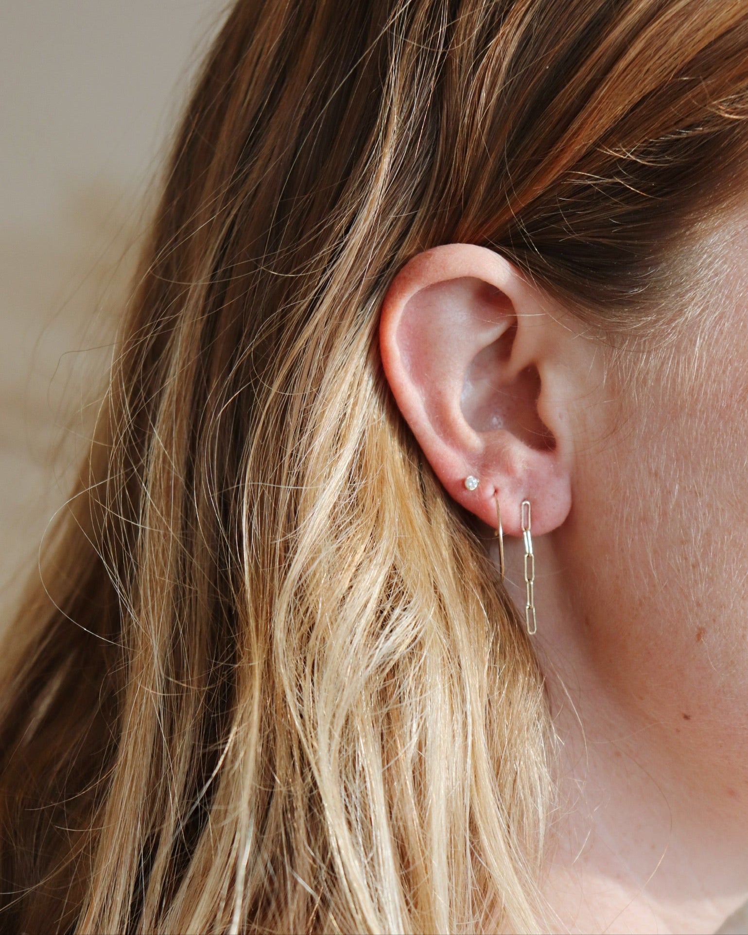 Brick Drop Earring (single)