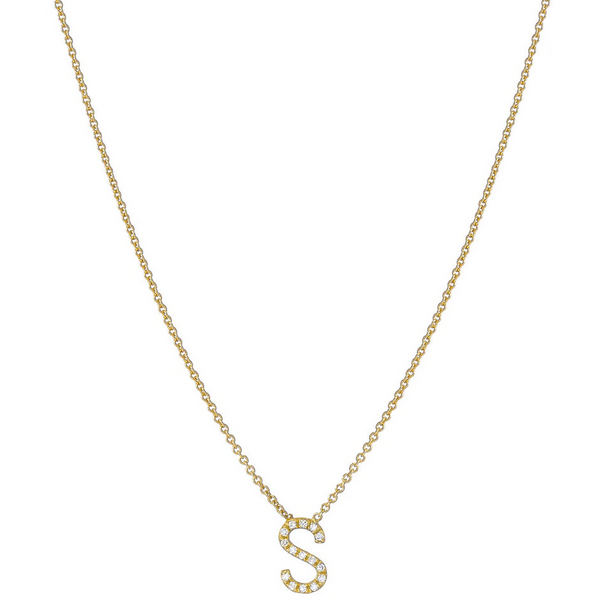 Diamond Initial Necklace