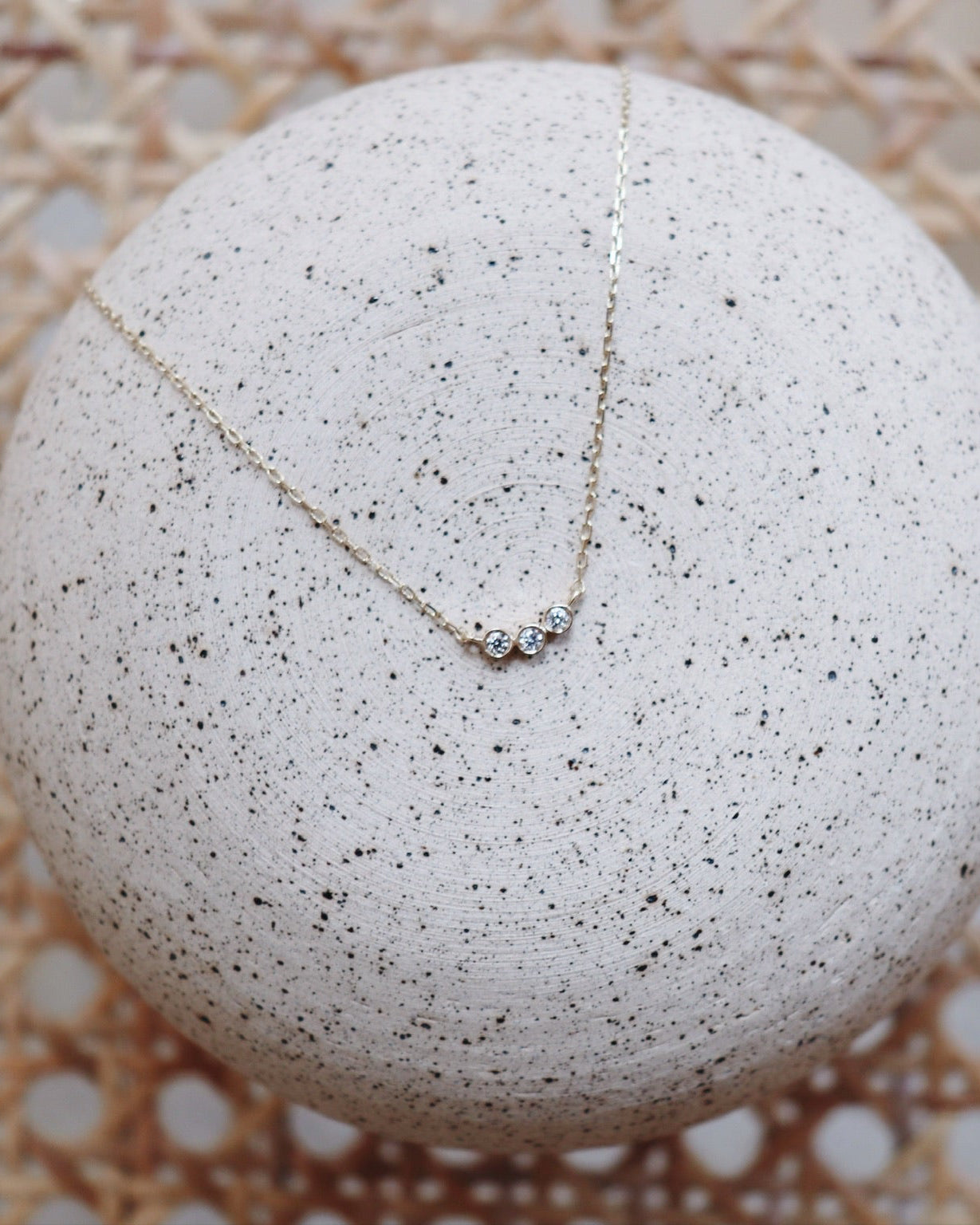 Diamond Trio Pendant Necklace