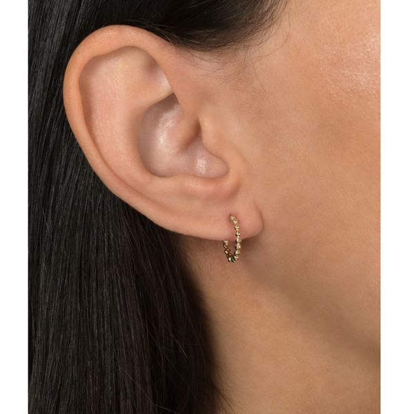 Bead Huggie Earring