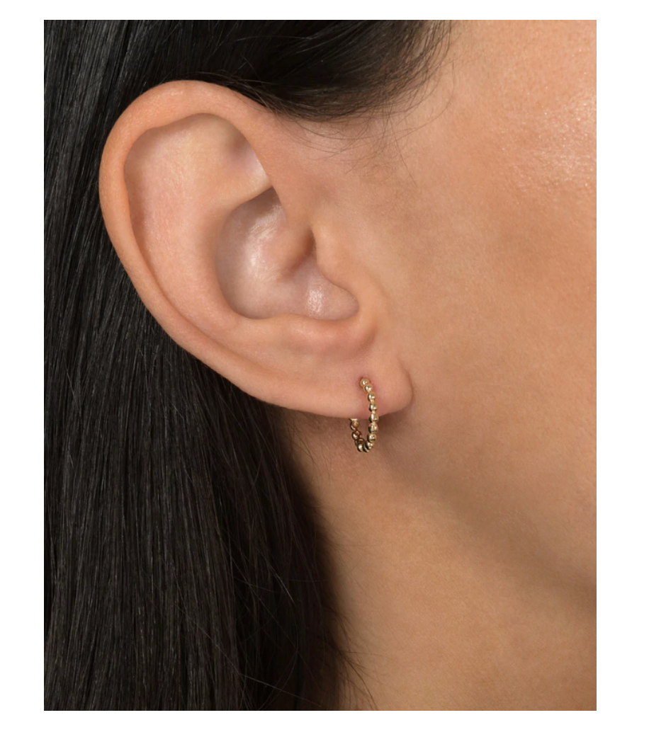 Bead Huggie Earring