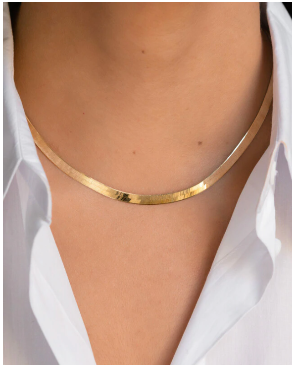Large herringbone hot sale necklace