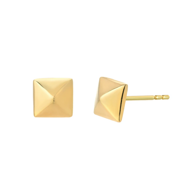 Pyramid Stud Earring