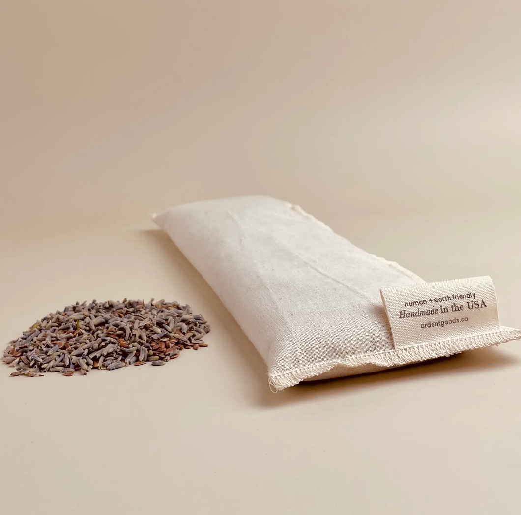 Spa Eye Pillow Lavender and Flaxseed Filled Therapeutic