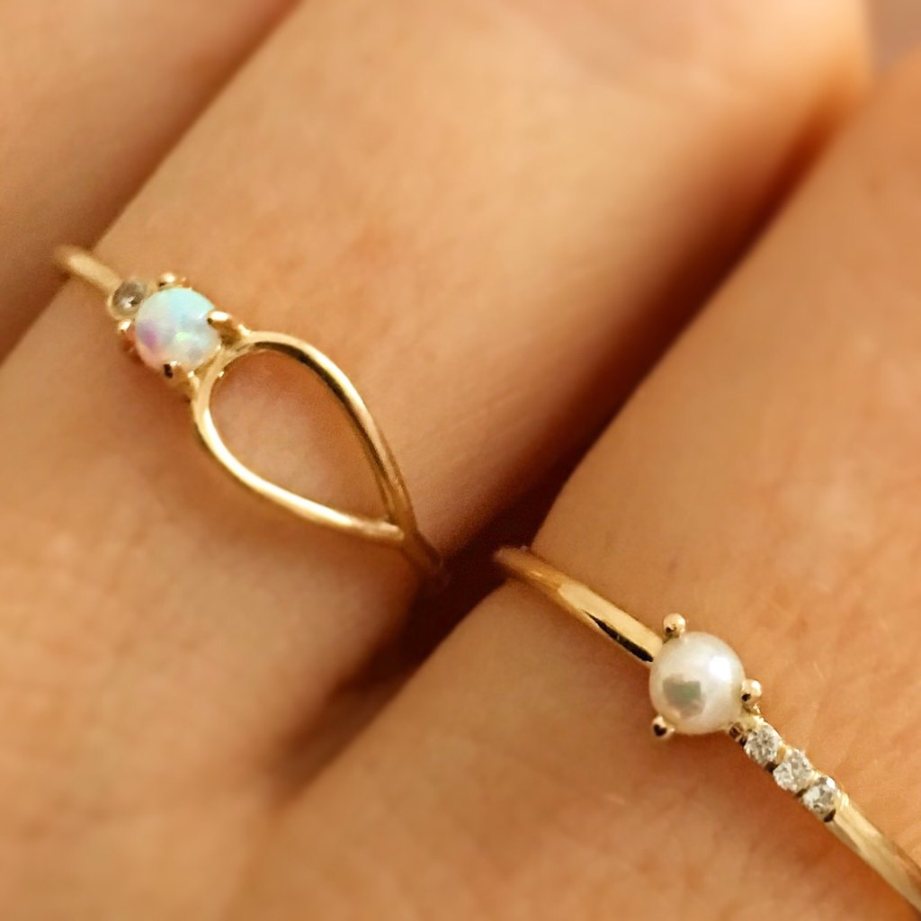 Pearl & Diamond Mirage Ring