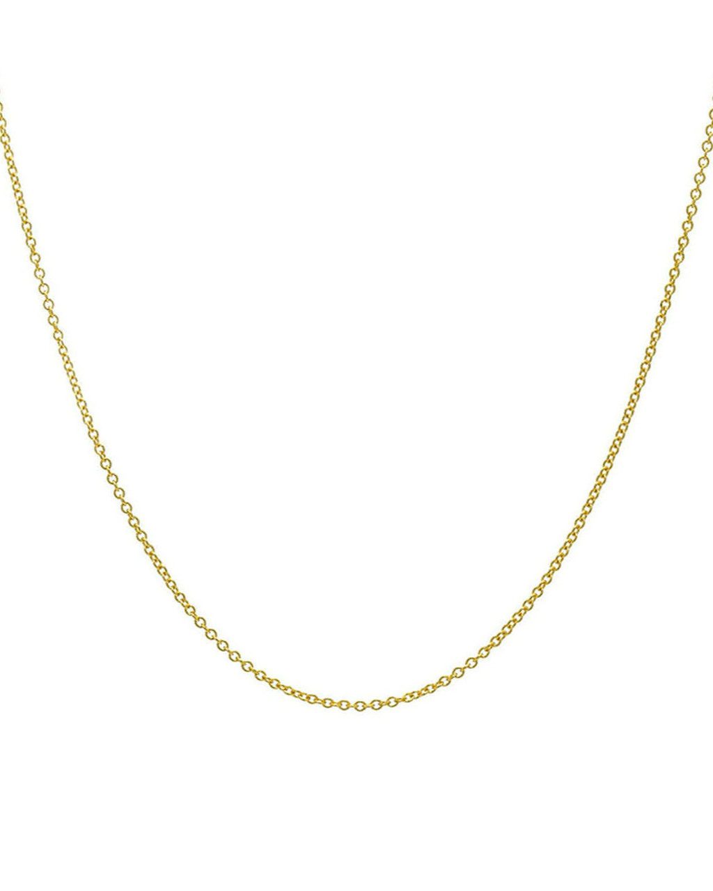 14k Gold Cable Link Chain Necklace