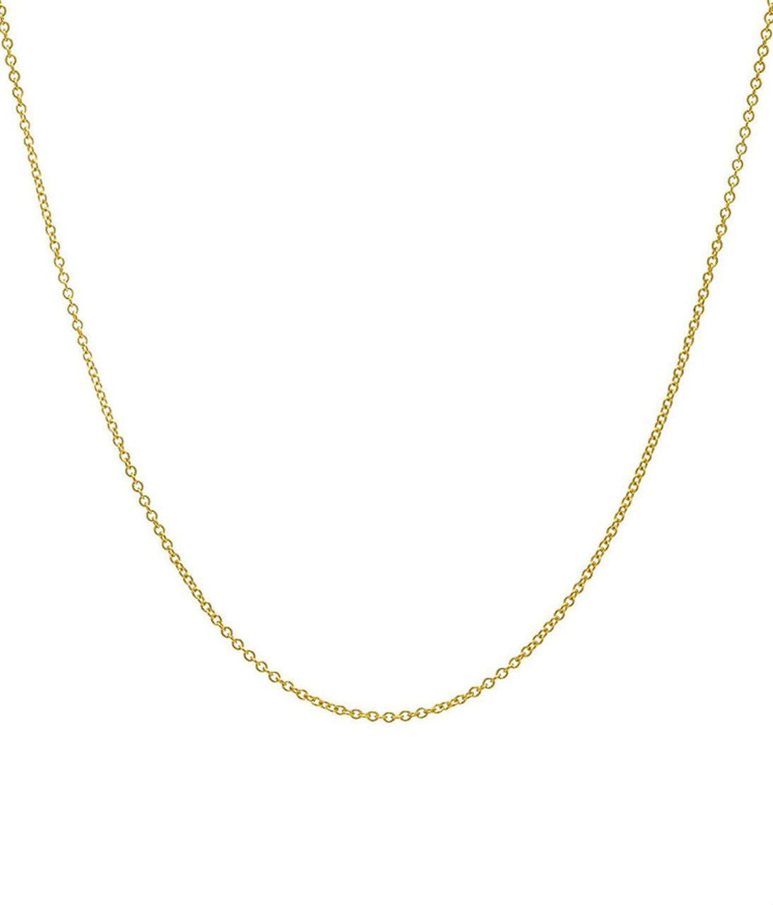 14k Gold Cable Link Chain Necklace